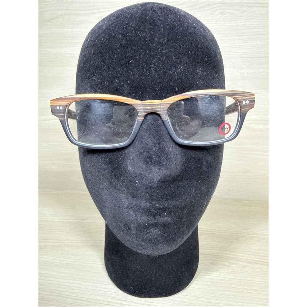 Authentic Etnia Brighton Brown Stripe/Black 50mm Frames Glasses Made In‎ Spain
